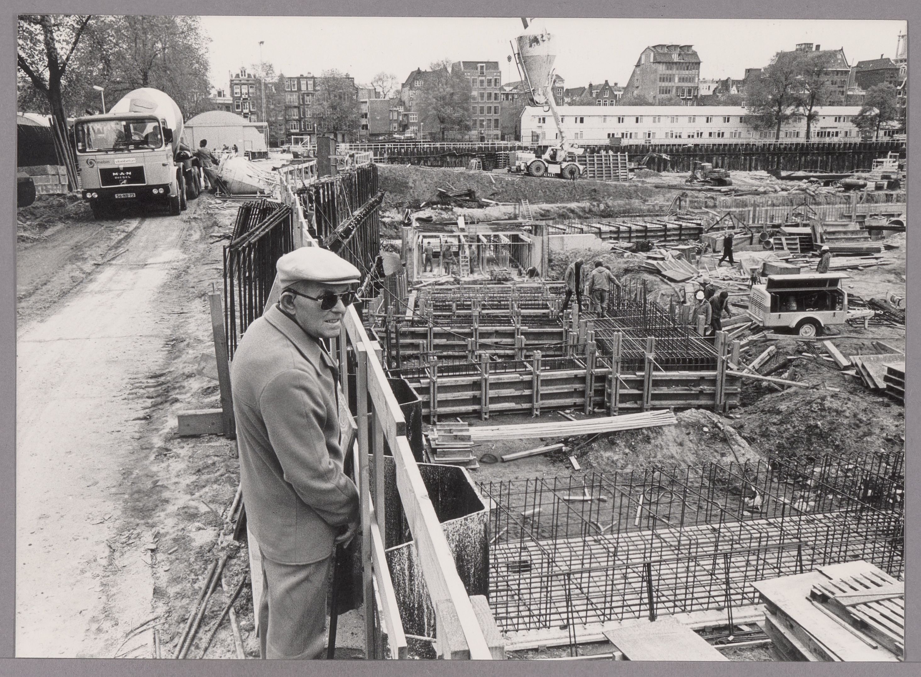 Bouwput Stopera 1982 | Foto: Kors van Bennekom
