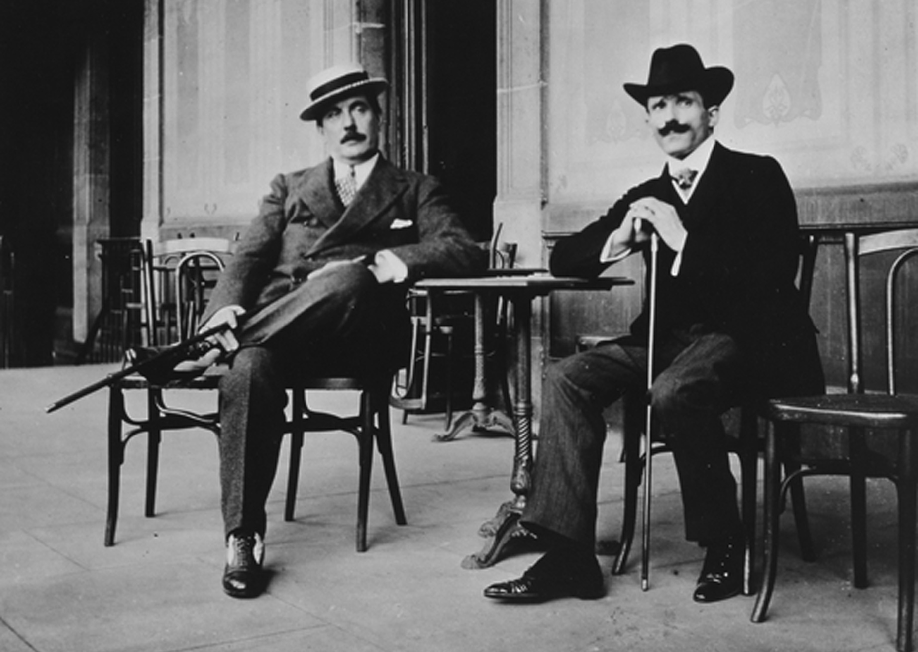 Giacomo Puccini en Arturo Toscanini in 1910