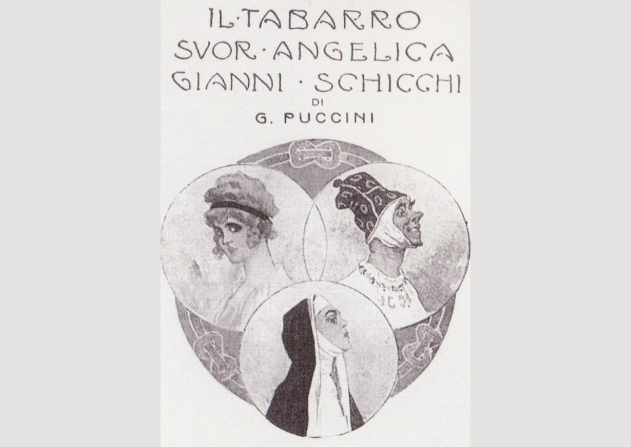 Poster voor de wereldpremière van Il trittico (The Metropolitan Opera, 1918)