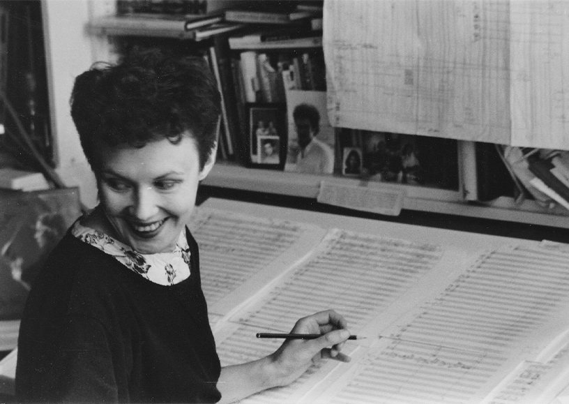 Kaija Saariaho tijdens het componeren van Verblendungen (1982-1984)