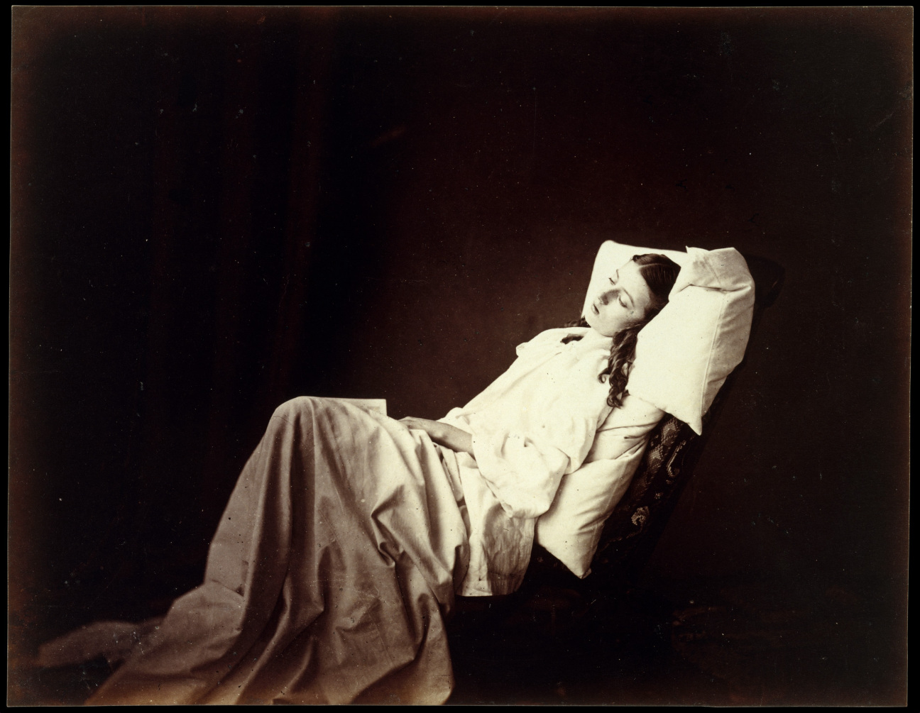 woman on her deathbed