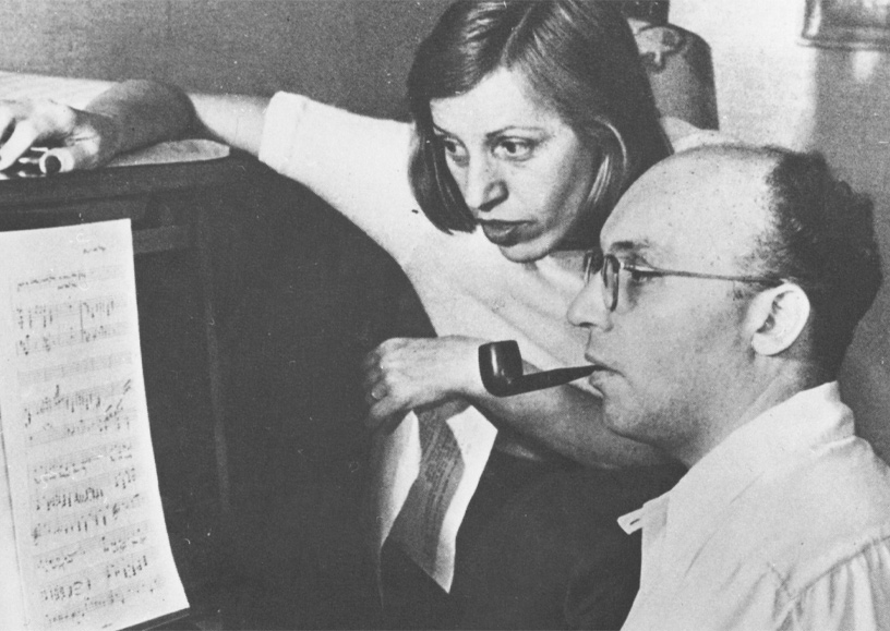 Kurt Weill en Lotte Lenya