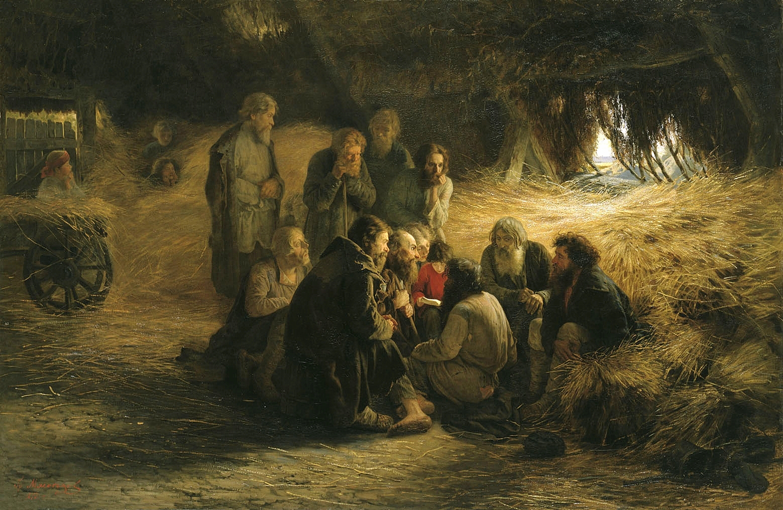 Lijfeigenen lezen het manifest uit 1861