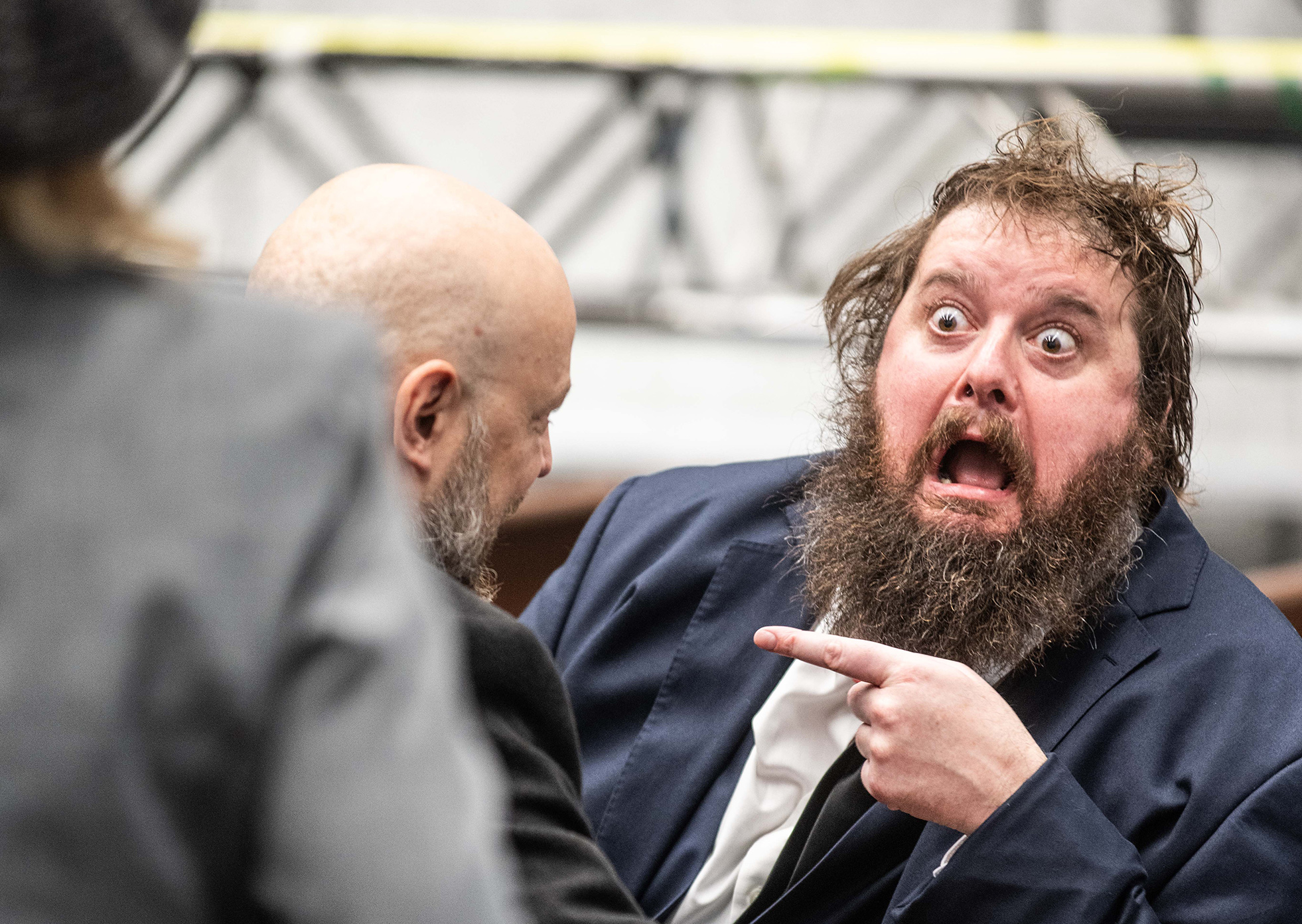 Koning Charles VII kijkt verschrikt