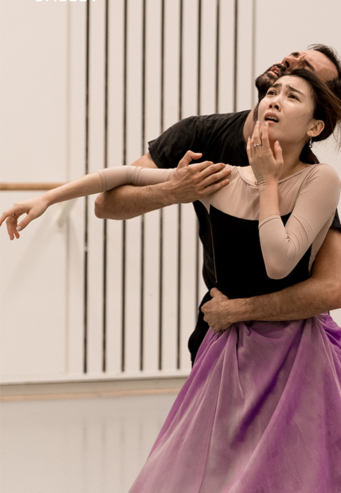 Qian Liu during rehearsals for Onegin