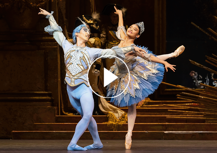 Sho Yamada and Riho Sakamoto in The Sleeping Beauty as Blue Bird and the princess