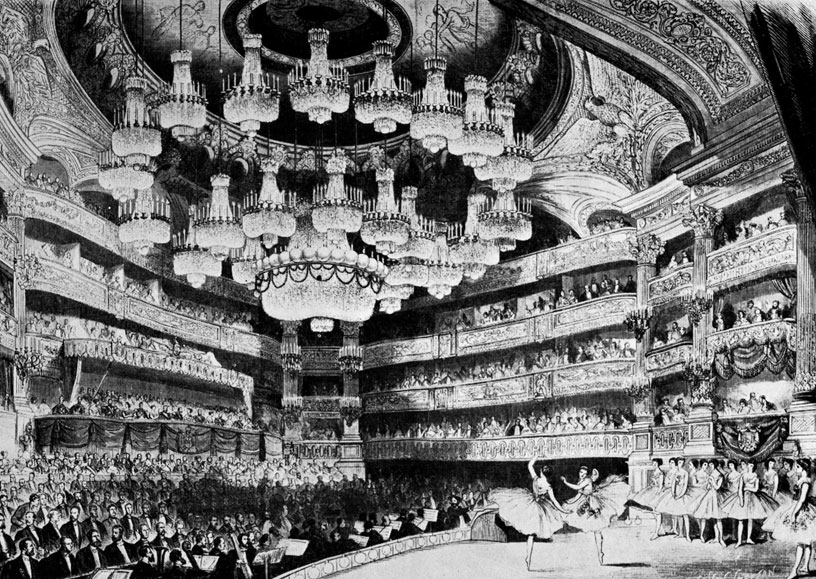 Opvoering van Giselle in de Parijse Opéra (1867)