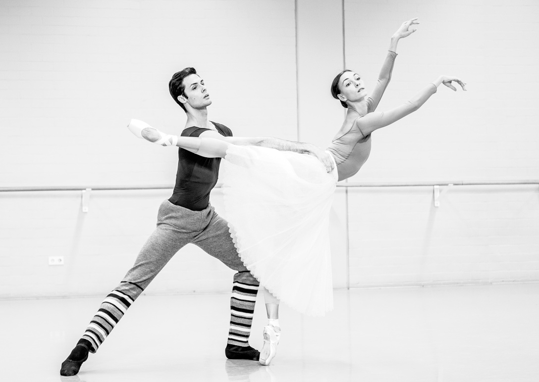 Olga Smirnova en Jacopo Tissi tijdens een repetitie van Giselle | Foto: Altin Kaftira