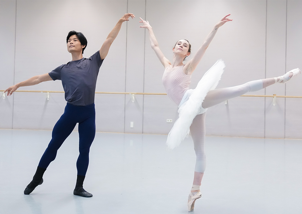 Rehearsals The Sleeping Beauty - Anna Ol and Young Gyu Choi | Photo: Altin Kaftira