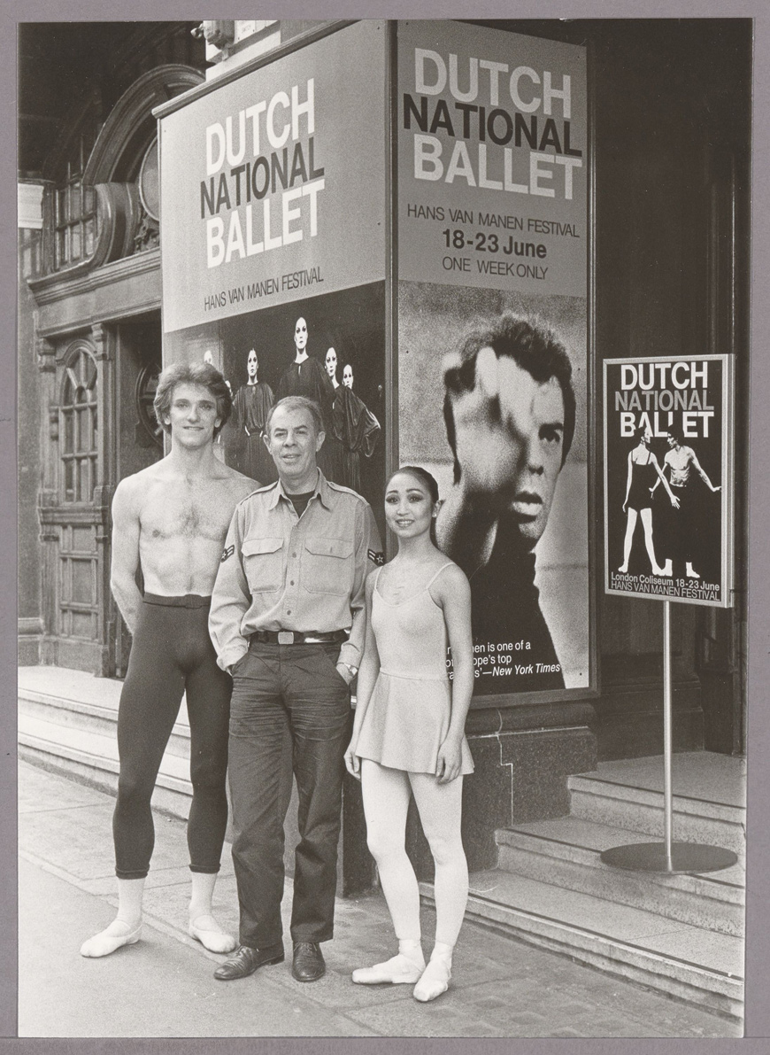 Hans van Manen in Carré en Londen, hier met dansers Henny Jurriëns en Caroline Sayo Iura