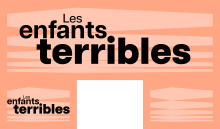 Grafische vormen met de titel Les enfants terribles in
