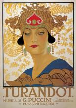 Promotieposter voor Turandot uit 1926