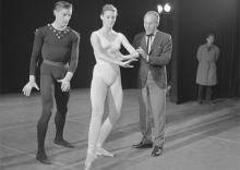 Conrad Ludlow, Patricia Neary en George Balanchine in Amsterdam