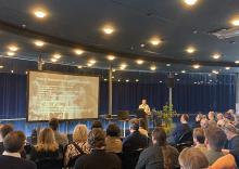Presentatie tijdens de bijeenkomst in Mainz