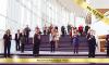 Chorus on staircase